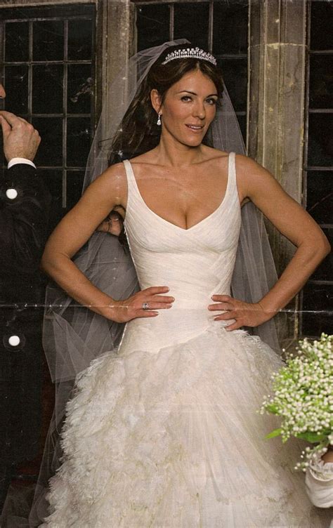 liz hurley wedding dress.